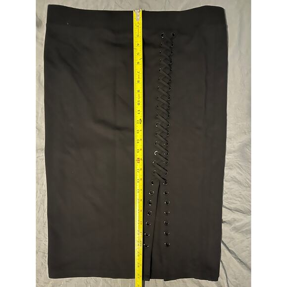 Torrid Black Lace-Up Pencil Skirt 2X NWT – Stretch Bodycon High Waist - Picture 6 of 6